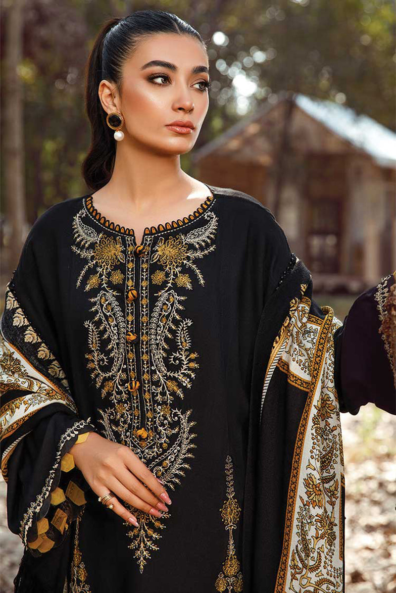 MARIA B - 3PC DHANAK EMBROIDERED ZN-1009