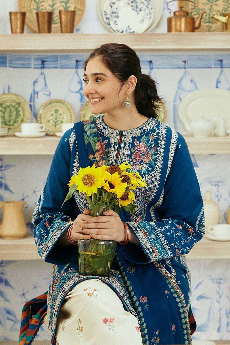 ZARA SHAH JAHAN - 3PC DHANAK EMBROIDERED ZN-1041