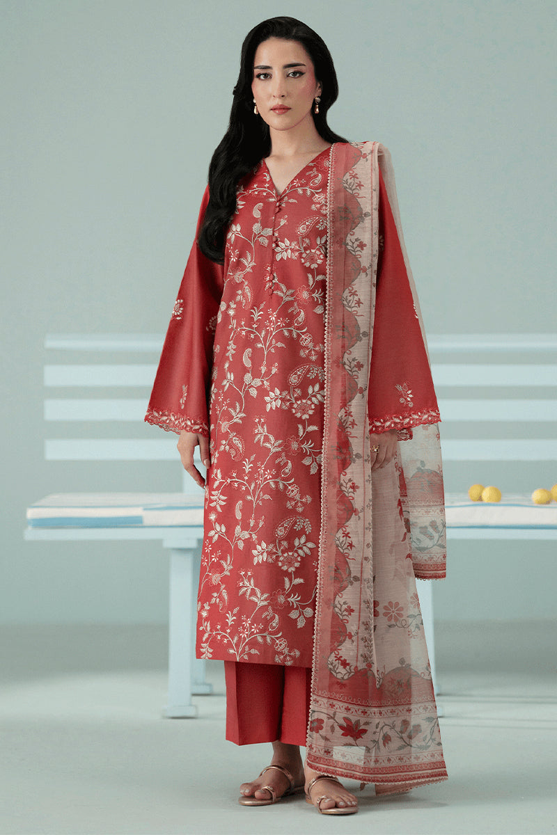 SERAN - 3PC DHANAK EMBROIDERED ZN-1093