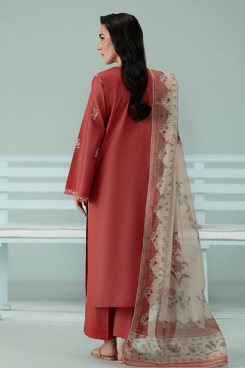 SERAN - 3PC DHANAK EMBROIDERED ZN-1093