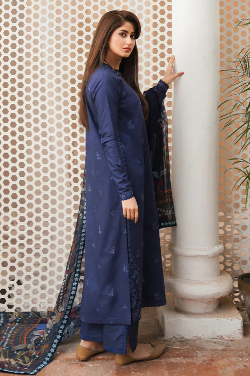 SERAN - 3PC DHANAK EMBROIDERED ZN-1028
