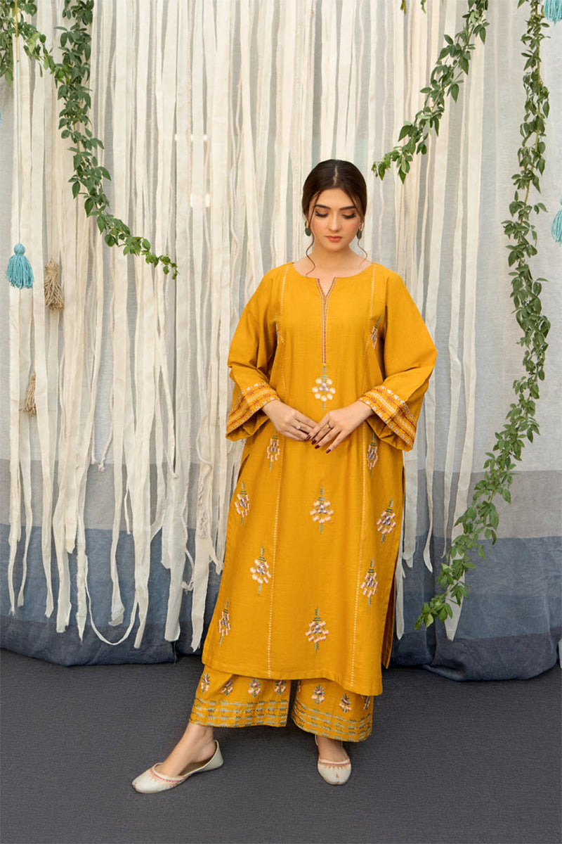 URGE - 3PC DHANAK EMBROIDERED ZN-1014