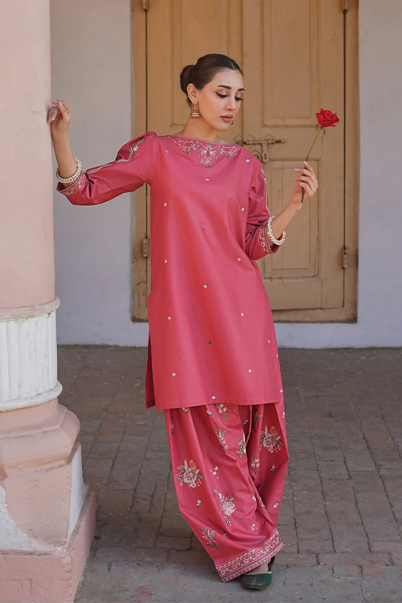 URGE - 2PC DHANAK EMBROIDERED ZN-1089