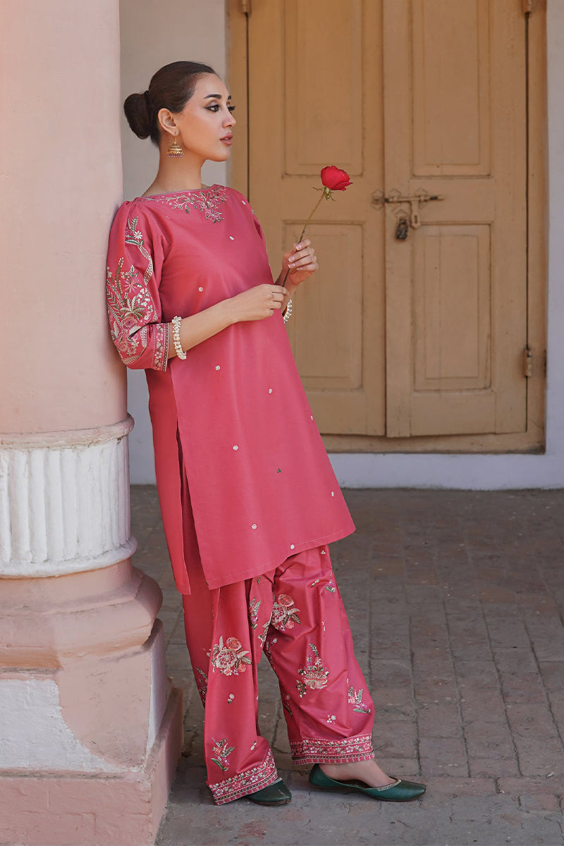 URGE - 2PC DHANAK EMBROIDERED ZN-1089