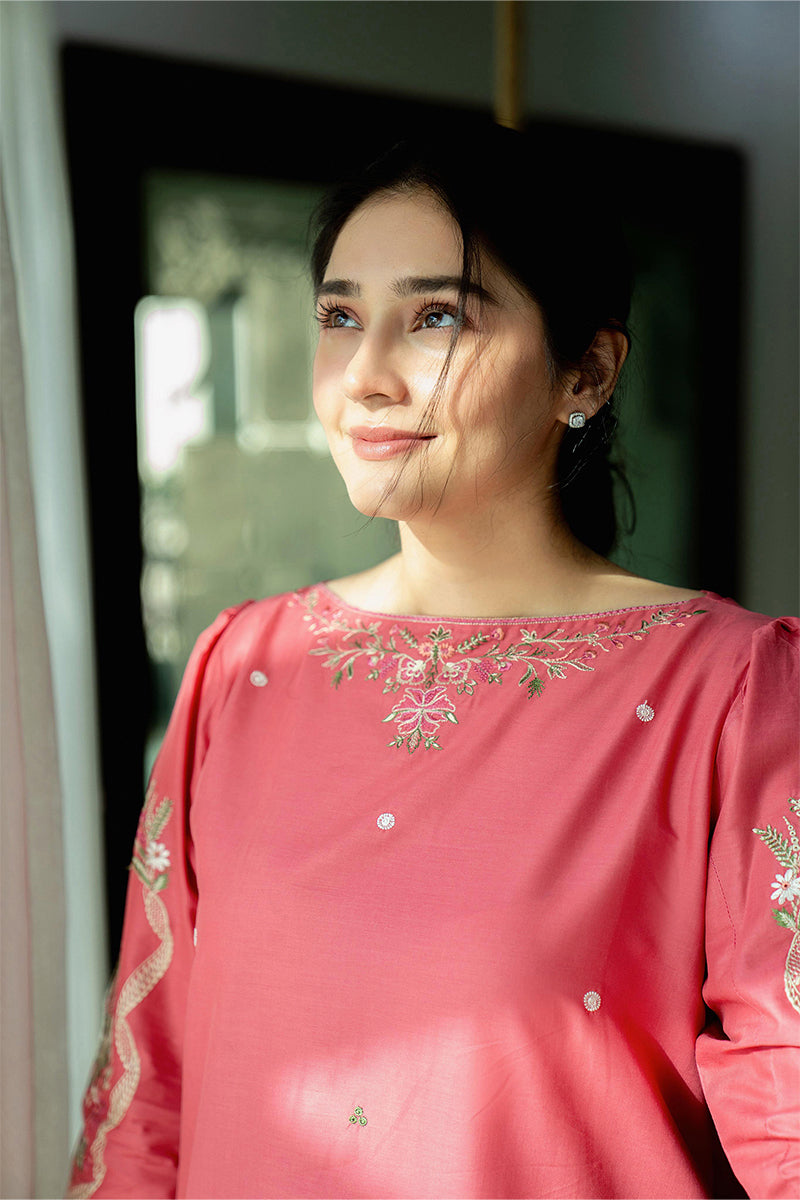 URGE - 2PC DHANAK EMBROIDERED ZN-1089