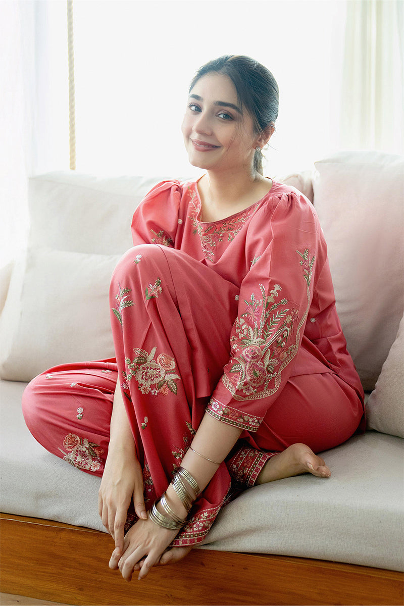 URGE - 2PC DHANAK EMBROIDERED ZN-1089