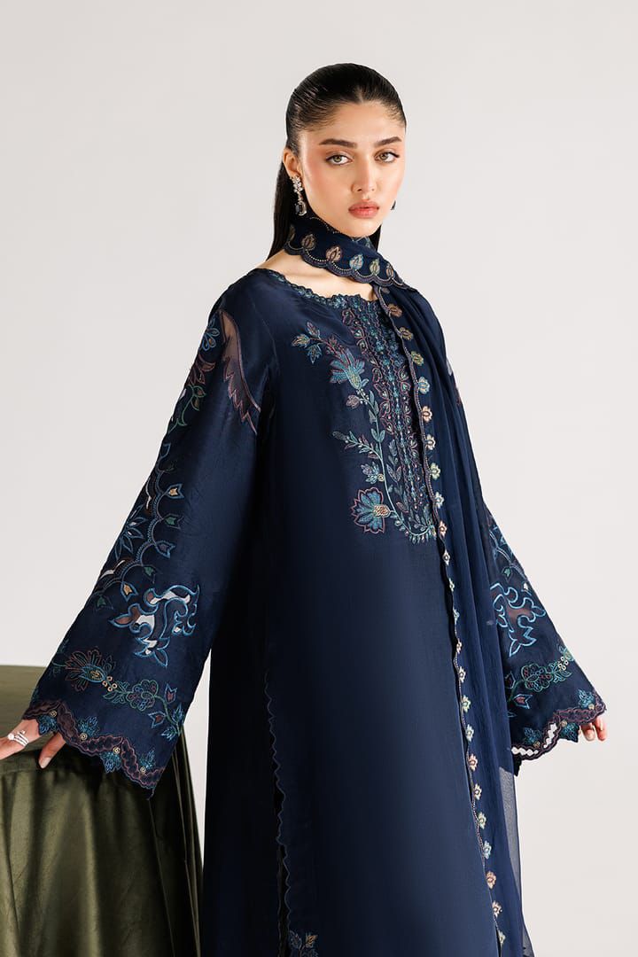 Iznik Brand Dhanak Embroidery 3 Piece Unstitched Dress ZN-1175