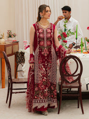Mahnur Brand Luxury Dhanak Fabric 3 Piece Unstitch Dress ZN-1177