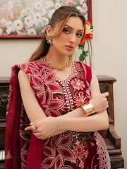 Mahnur Brand Luxury Dhanak Fabric 3 Piece Unstitch Dress ZN-1177