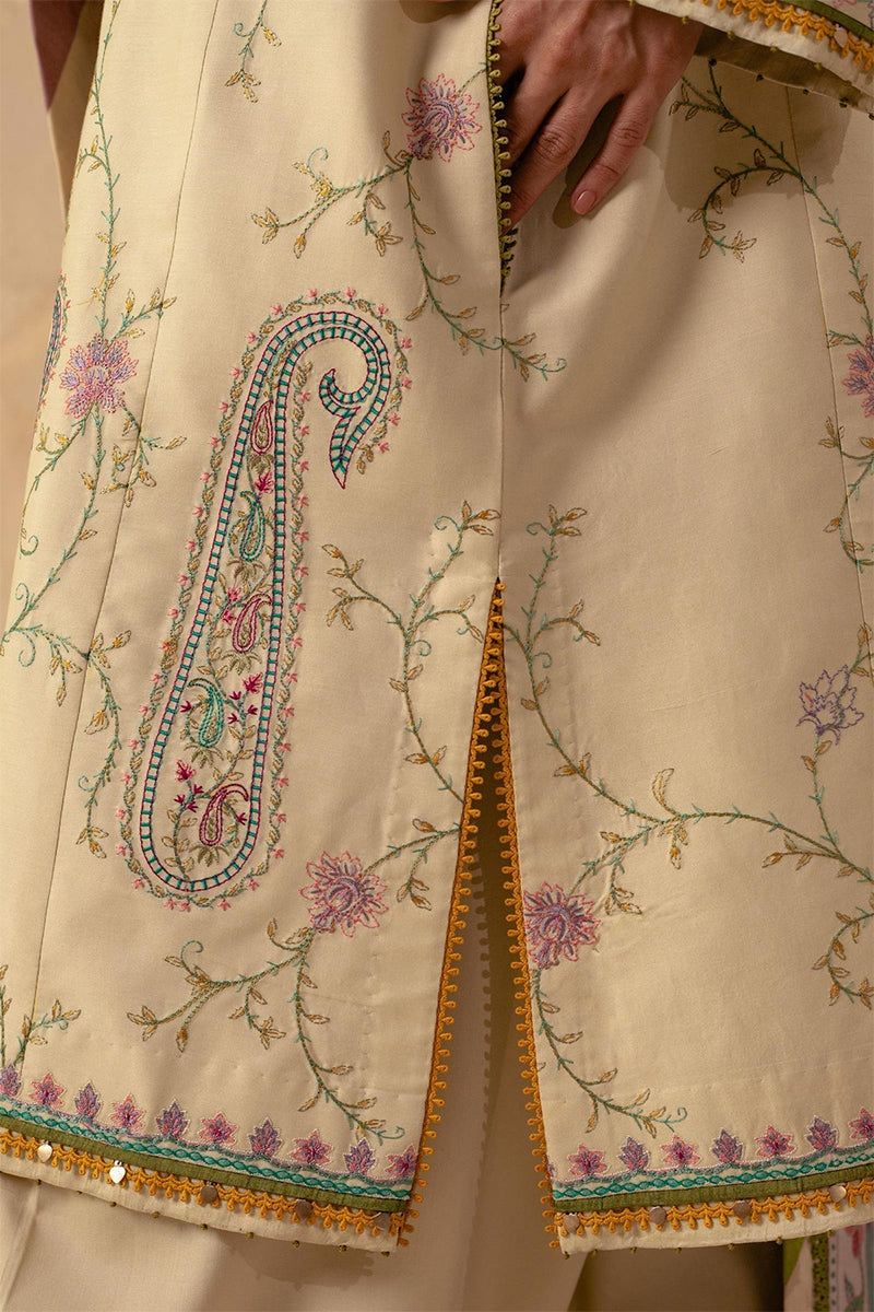 ZARA SHAH JAHAN - 3PC DHANAK EMBROIDERED ZN-1049