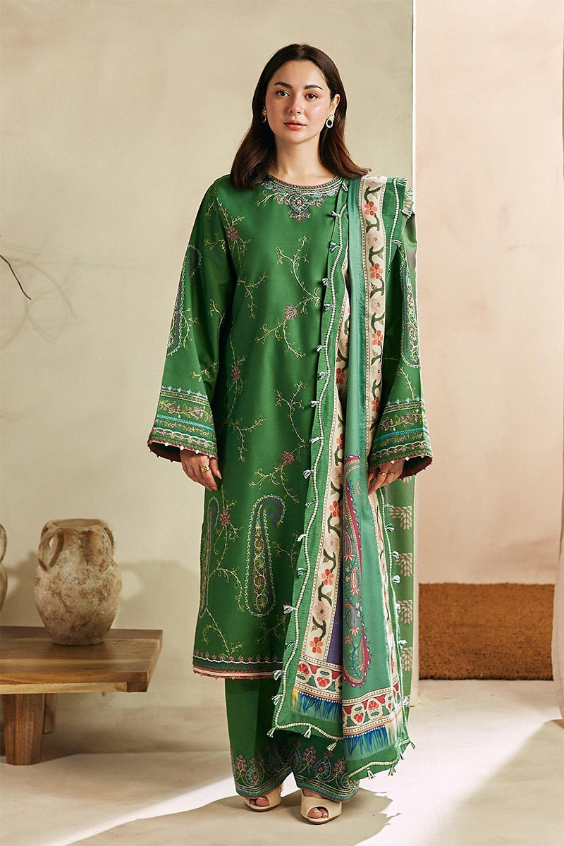 ZARA SHAH JAHAN - 3PC DHANAK EMBROIDERED ZN-1048