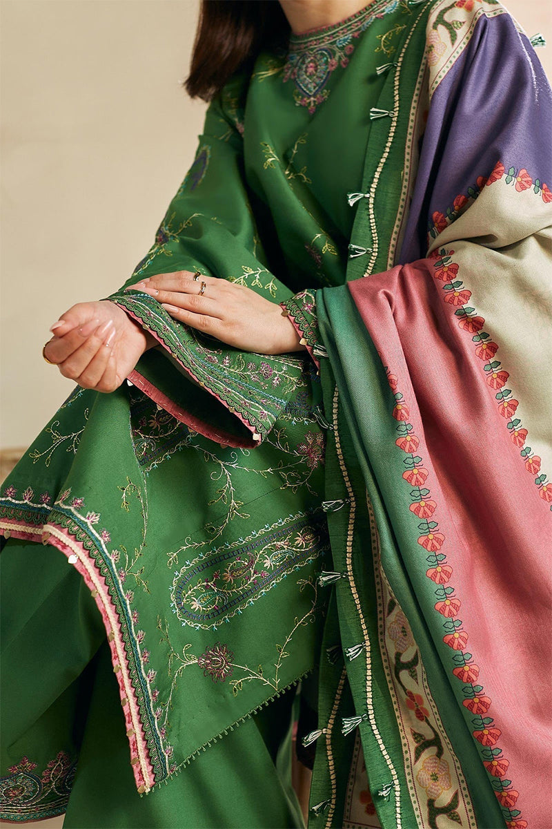 ZARA SHAH JAHAN - 3PC DHANAK EMBROIDERED ZN-1048