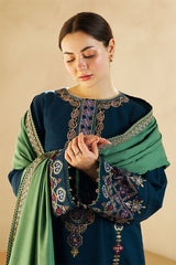 ZARA SHAHJAHAN - 3PC DHANAK EMBROIDERED ZN-1050
