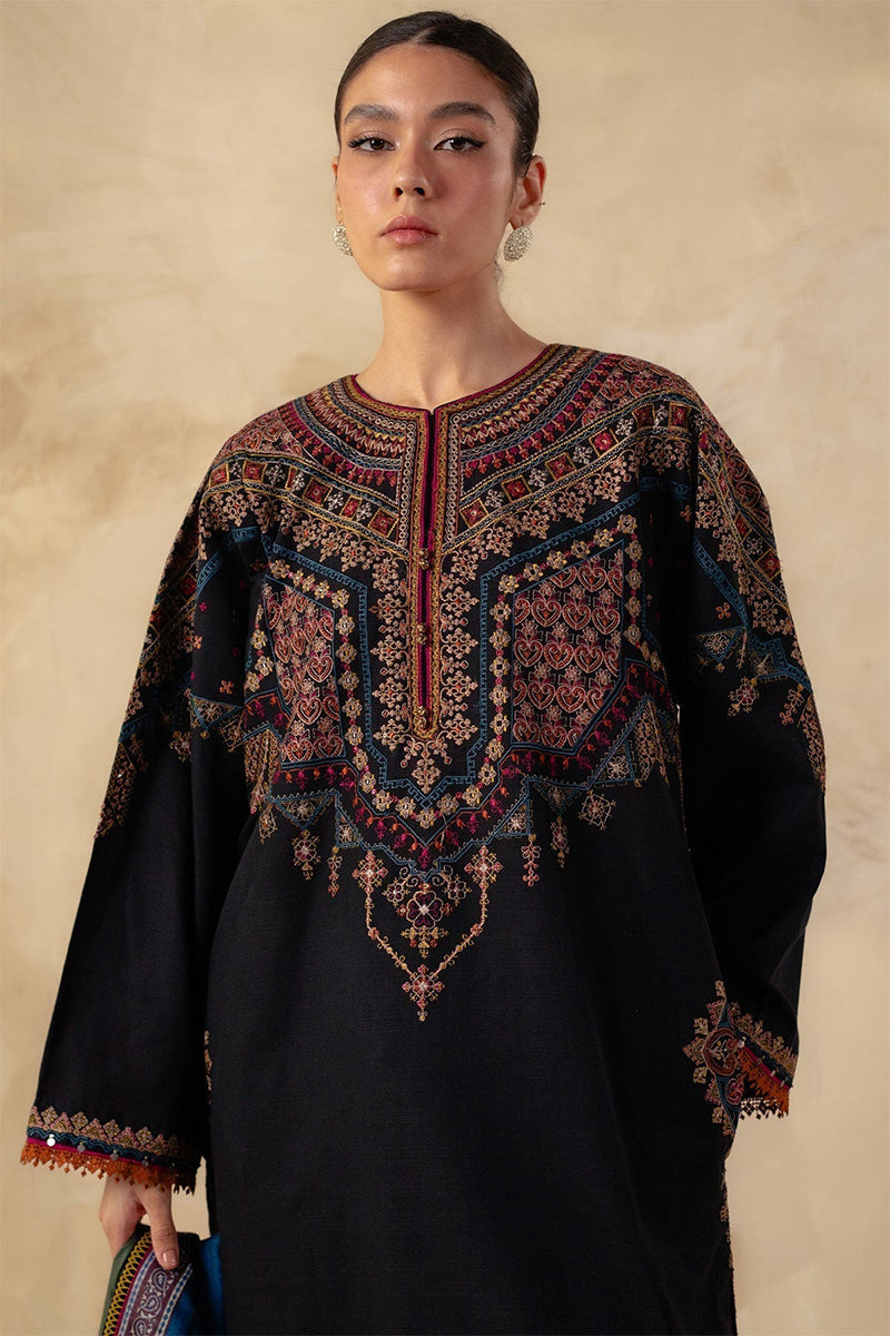 ZARA SHAH JAHAN - 3PC DHANAK EMBROIDERED ZN-1044