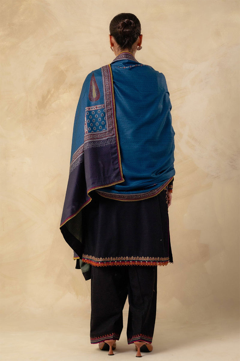 ZARA SHAH JAHAN - 3PC DHANAK EMBROIDERED ZN-1044