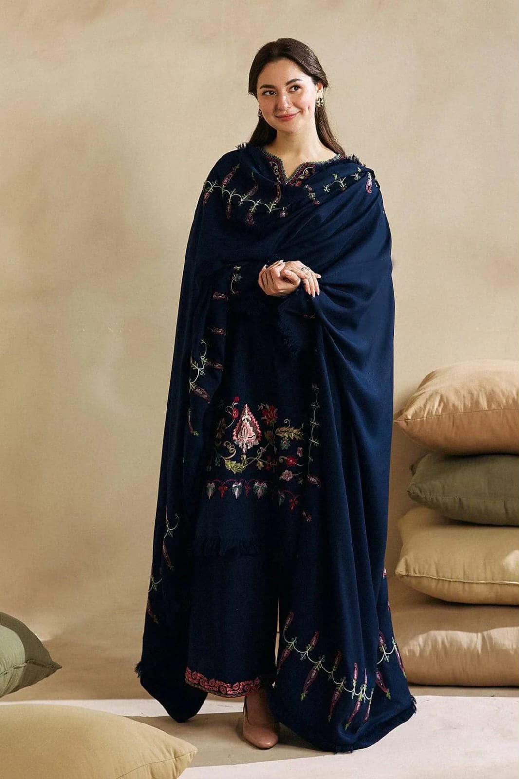 Zara Shah Jahan Brand Premium Quality Dhanak Fabric Unstitched 3 Piece Design ZN-1169