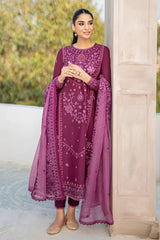 CROSS STITCH - 3PC DHANAK EMBROIDERED ZN-1047