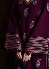 Batik Brand With Heavy Embroidery Dhanak Unstitch Premium Quality Fabric 3Pc Dress ZN-1183