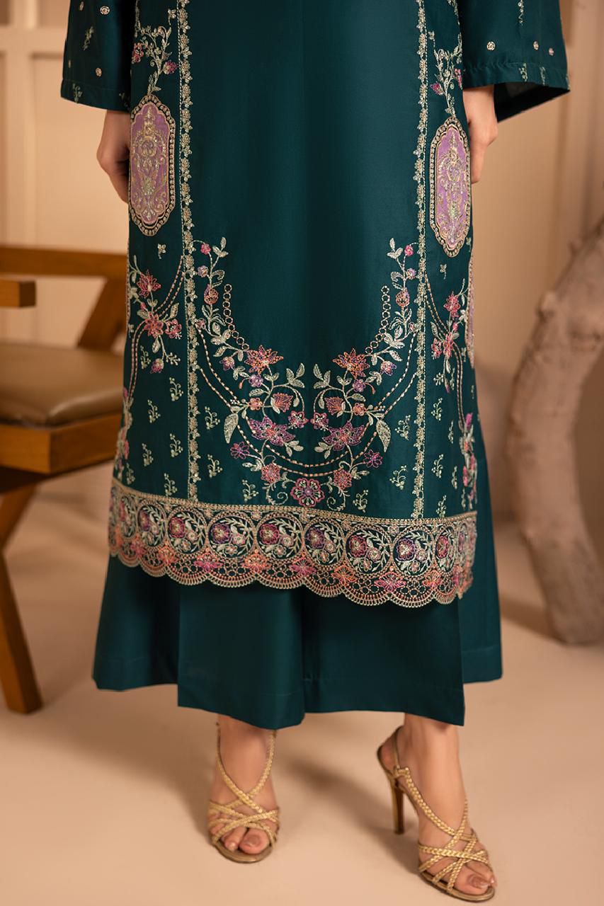 Batik Brand Most Dhanak Embroidery 3 Piece Unstitched Dress ZN-1181