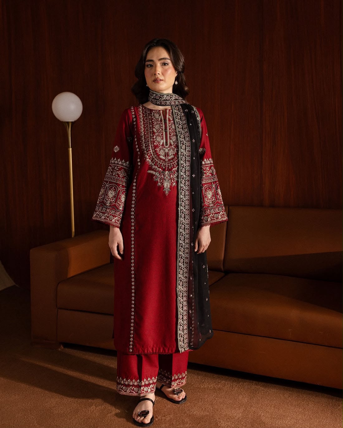 Batik Most Demanding Embroidery Dhanak 3 Piece Unstitched Dress ZN-1167