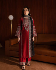 Batik Most Demanding Embroidery Dhanak 3 Piece Unstitched Dress ZN-1167