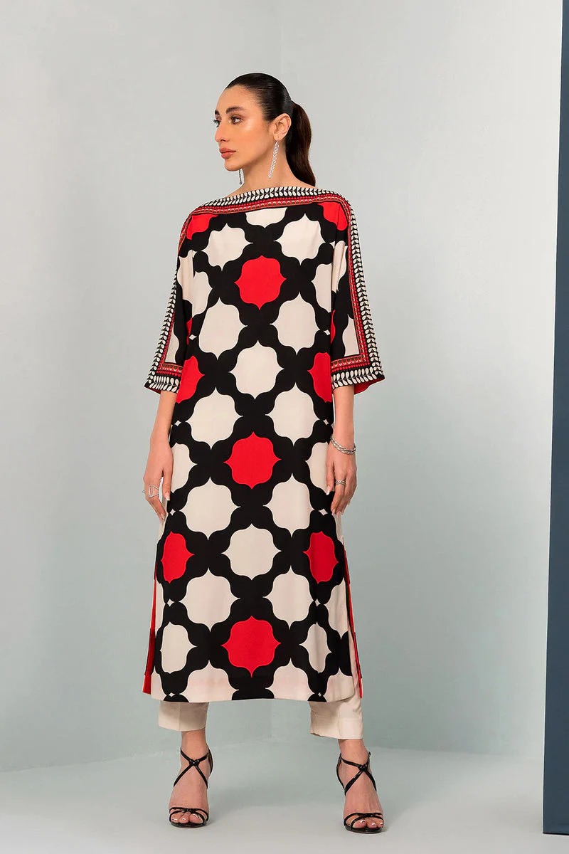 LULUSAR - 2PC DIGITAL SILK PRINTED ZN-1083