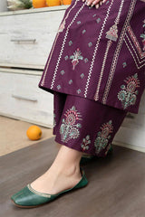 URGE - 3PC DHANAK EMBROIDERED ZN-1022