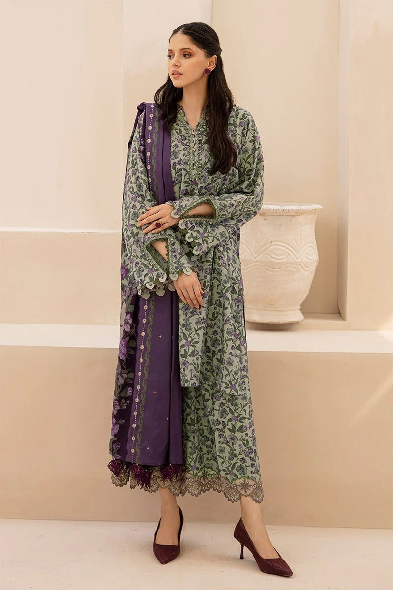 BAROQUE - 3PC KARANDI PRINTED ZN-1076