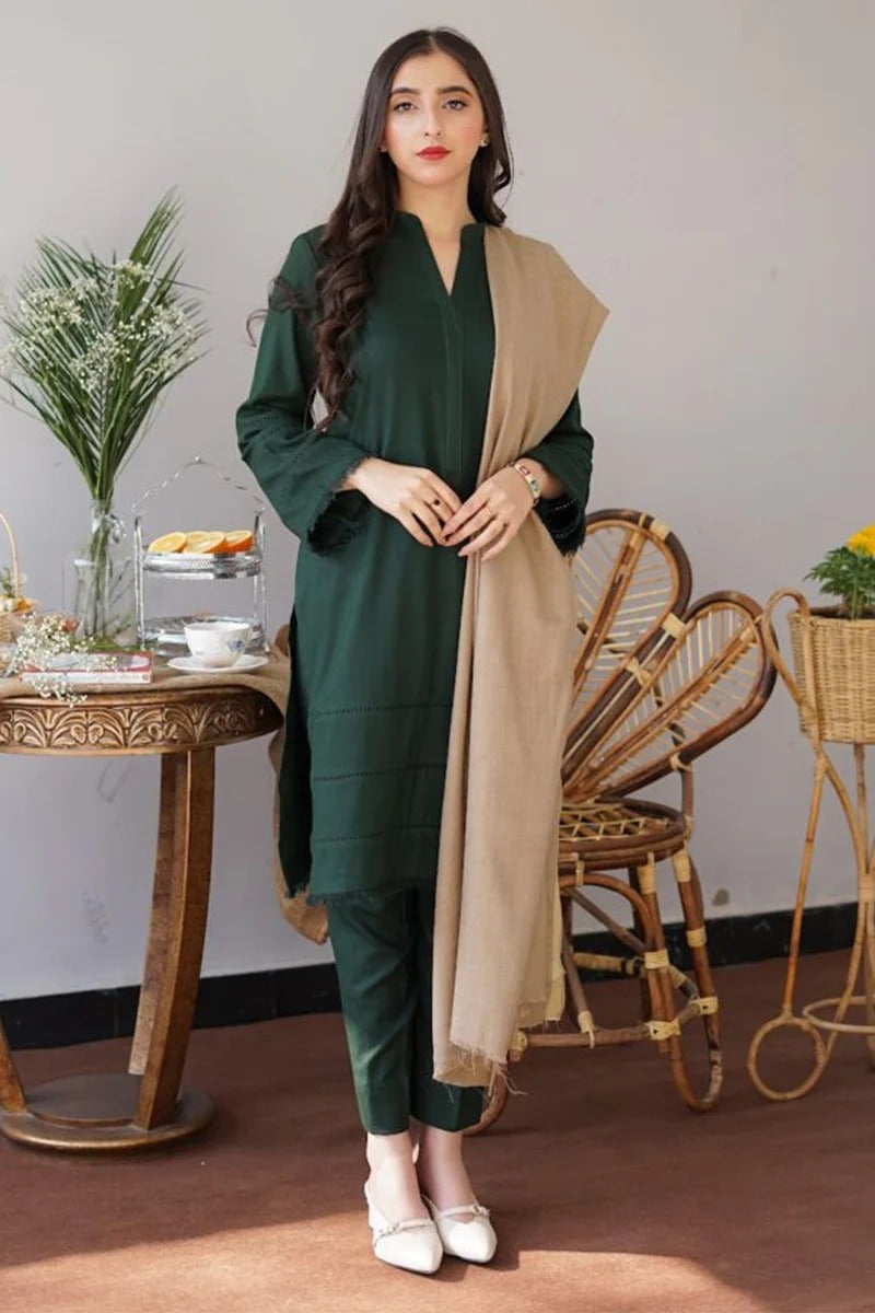 AISLING - 3PC DHANAK EMBROIDERED ZN-1042