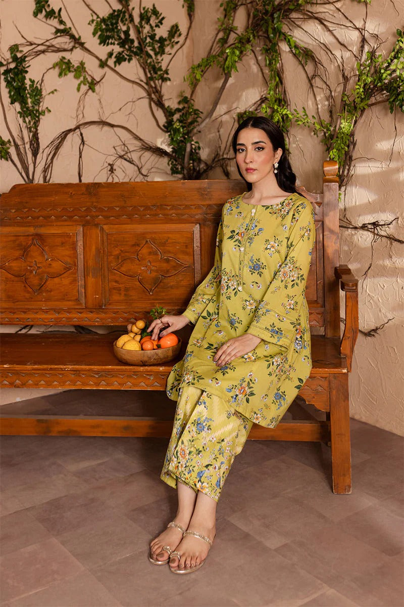 LULUSAR - 2PC DIGITAL SILK PRINTED ZN-1082