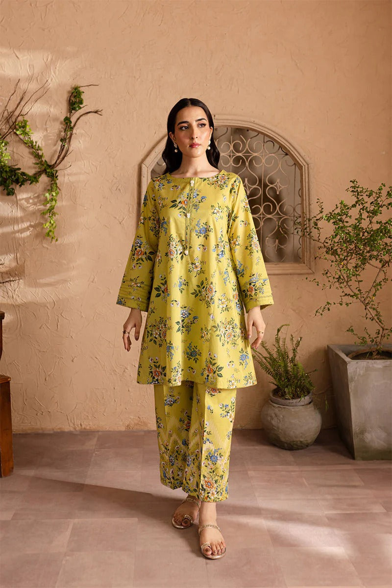 LULUSAR - 2PC DIGITAL SILK PRINTED ZN-1082