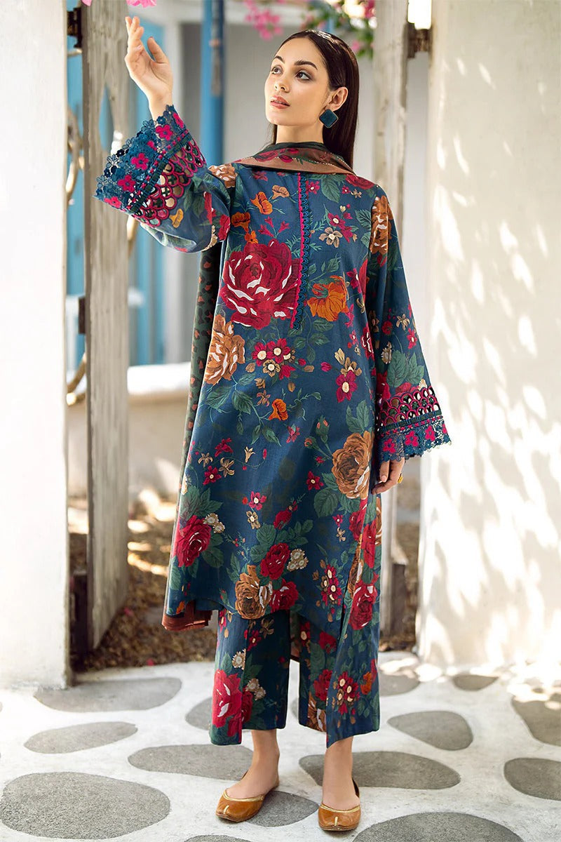 BAROQUE - 3PC KARANDI PRINTED ZN-1079