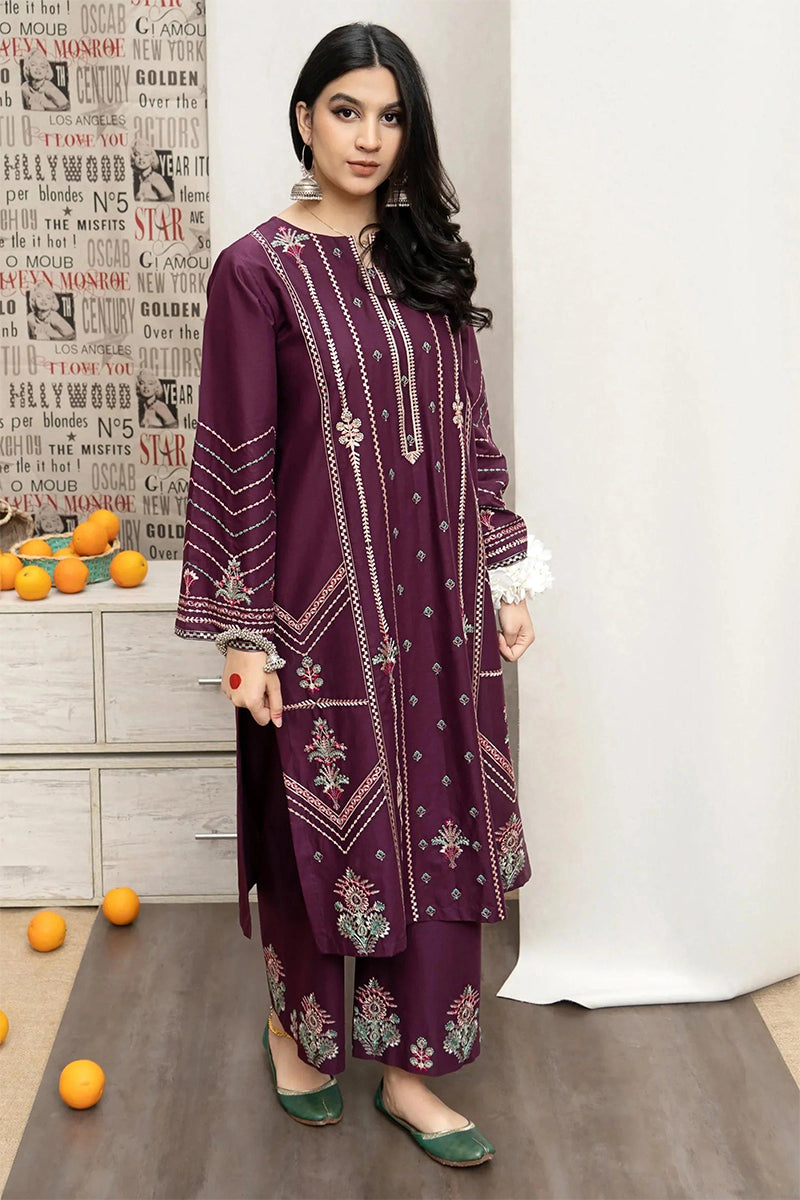 URGE - 3PC DHANAK EMBROIDERED ZN-1022