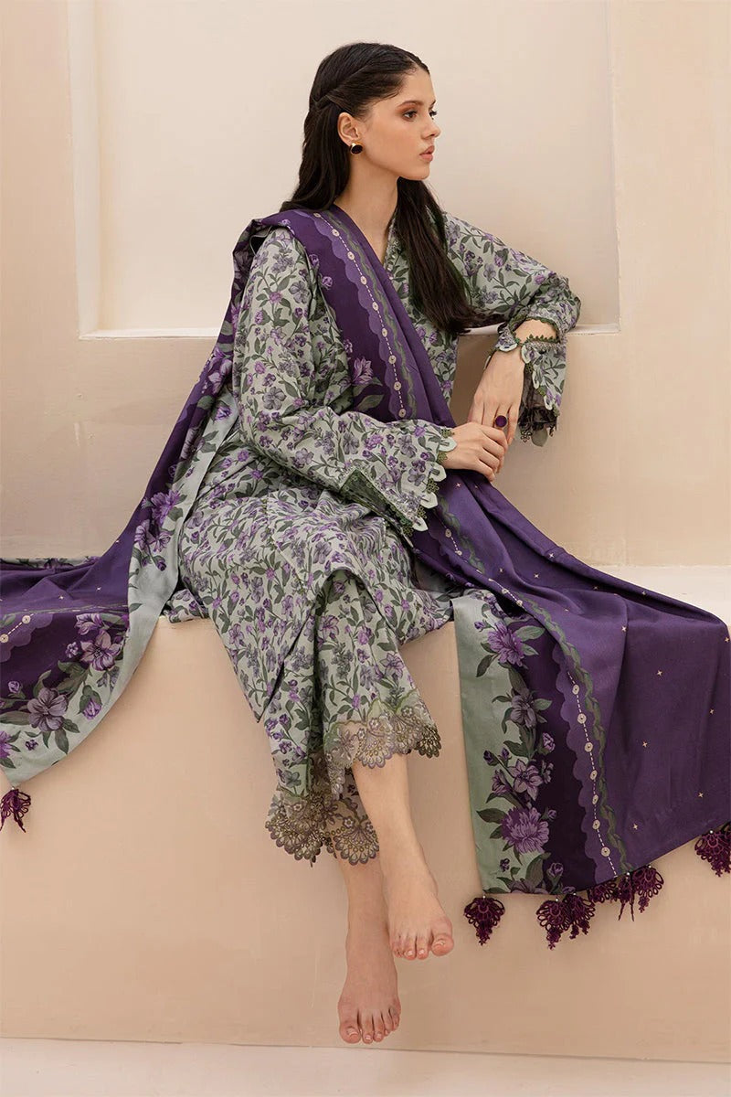 BAROQUE - 3PC KARANDI PRINTED ZN-1076