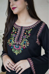 AISLING - 2PC DHANAK EMBROIDERED SHIRT AND TROUSER - ZN-1004