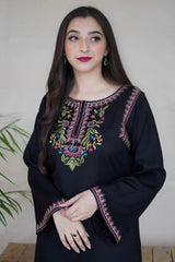 AISLING - 2PC DHANAK EMBROIDERED SHIRT AND TROUSER - ZN-1004